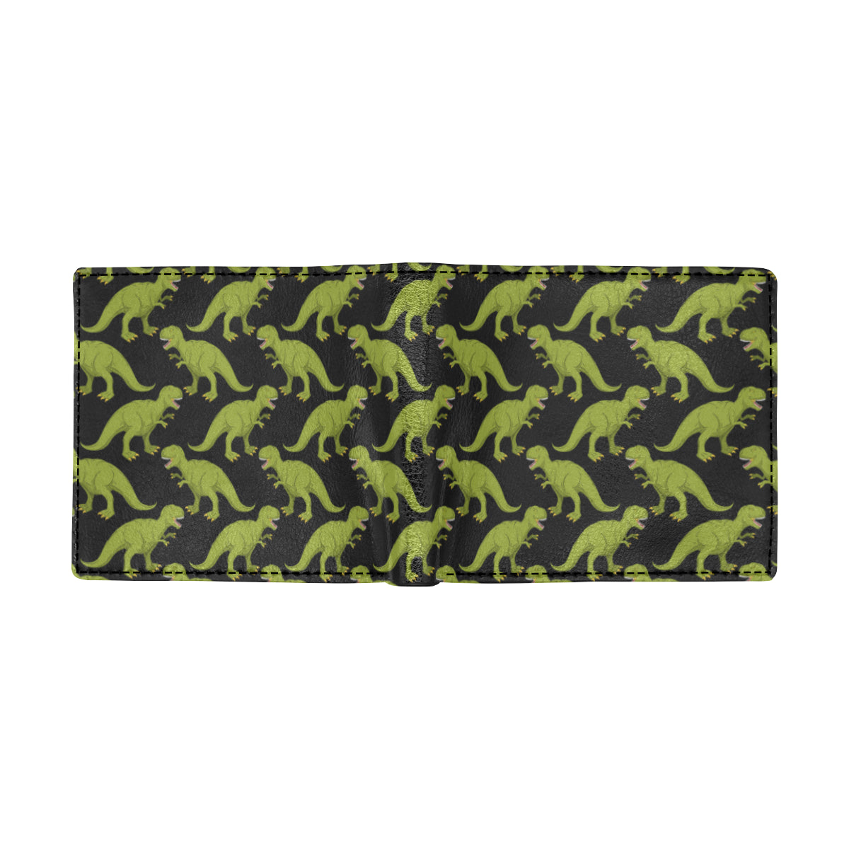 T Rex Pattern Print Design A02 Men's ID Card Wallet