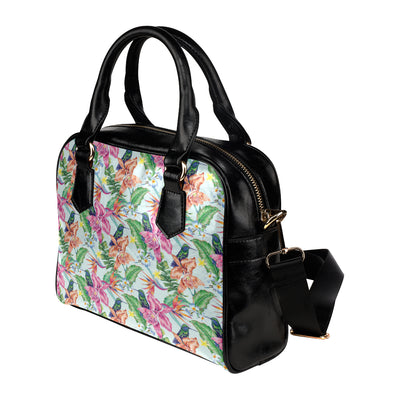 Hummingbird Tropical Pattern Print Design 05 Shoulder Handbag