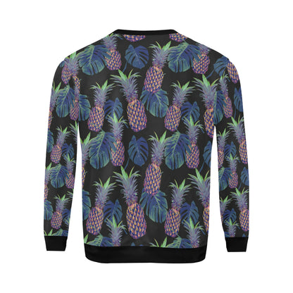 Pineapple Pattern Print Design PP04 Men Long Sleeve Sweatshirt