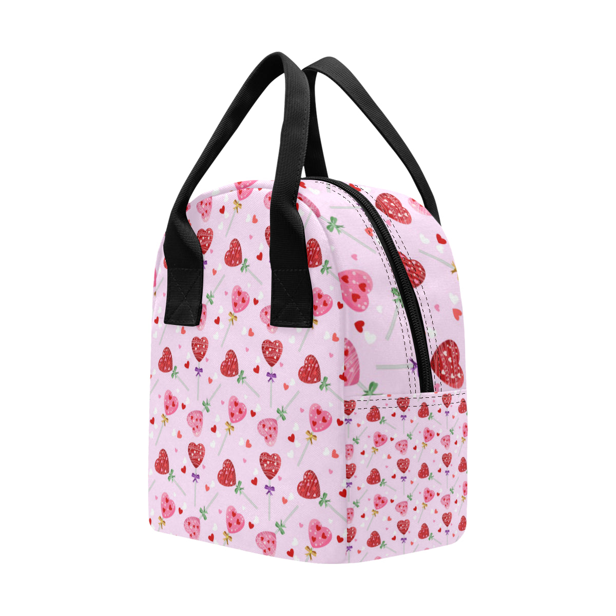 Lollipop Pattern Print Design LL07 Insulated Lunch Bag