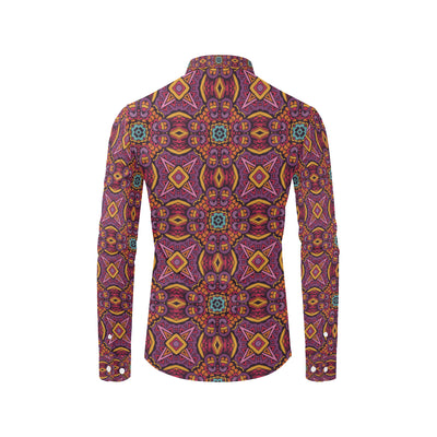 Bohemian Pattern Print Design 10 Men's Long Sleeve Shirt