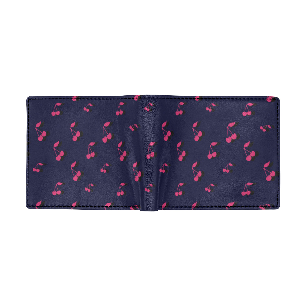 Cherry Pattern Print Design 02 Men's ID Card Wallet