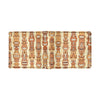 Tiki Orange Vertical Pattern Men's ID Card Wallet