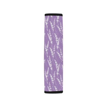 Lavender Pattern Print Design LV08 Car Seat Belt Cover