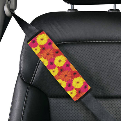 Gerberas Pattern Print Design GB05 Car Seat Belt Cover