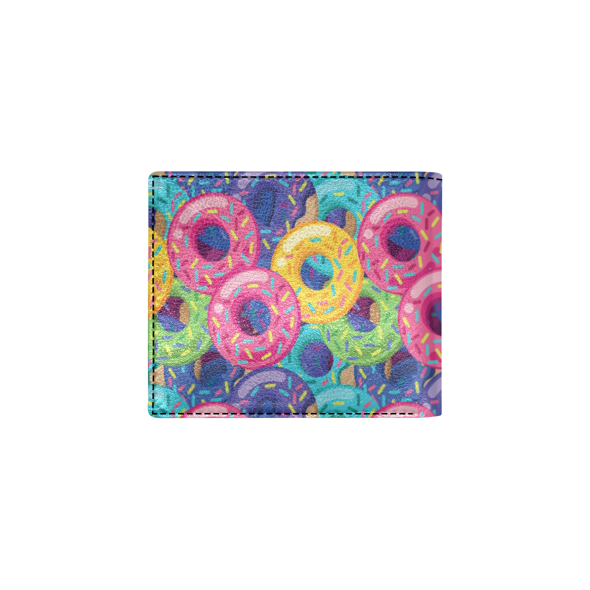 Donut Pattern Print Design DN010 Men's ID Card Wallet
