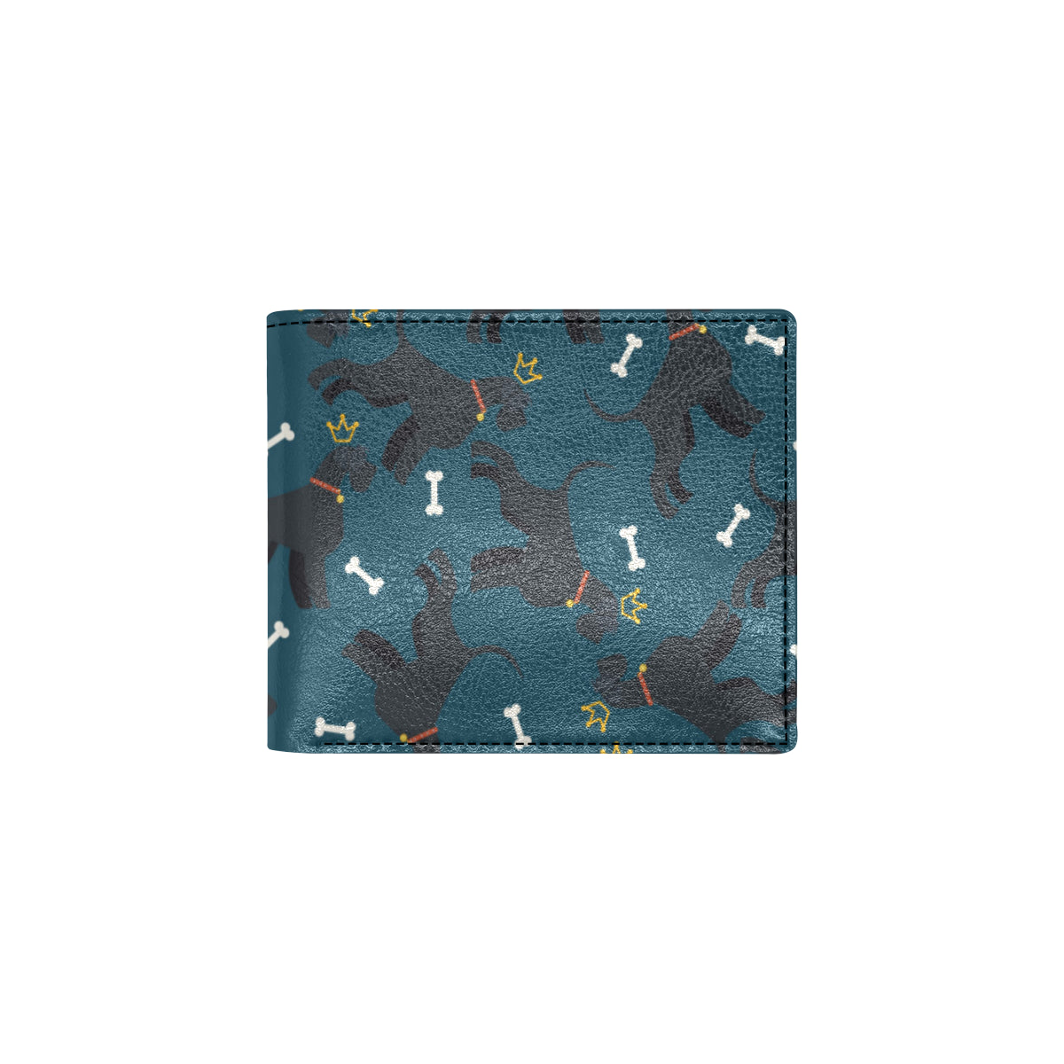 Schnauzers Pattern Print Design A04 Men's ID Card Wallet