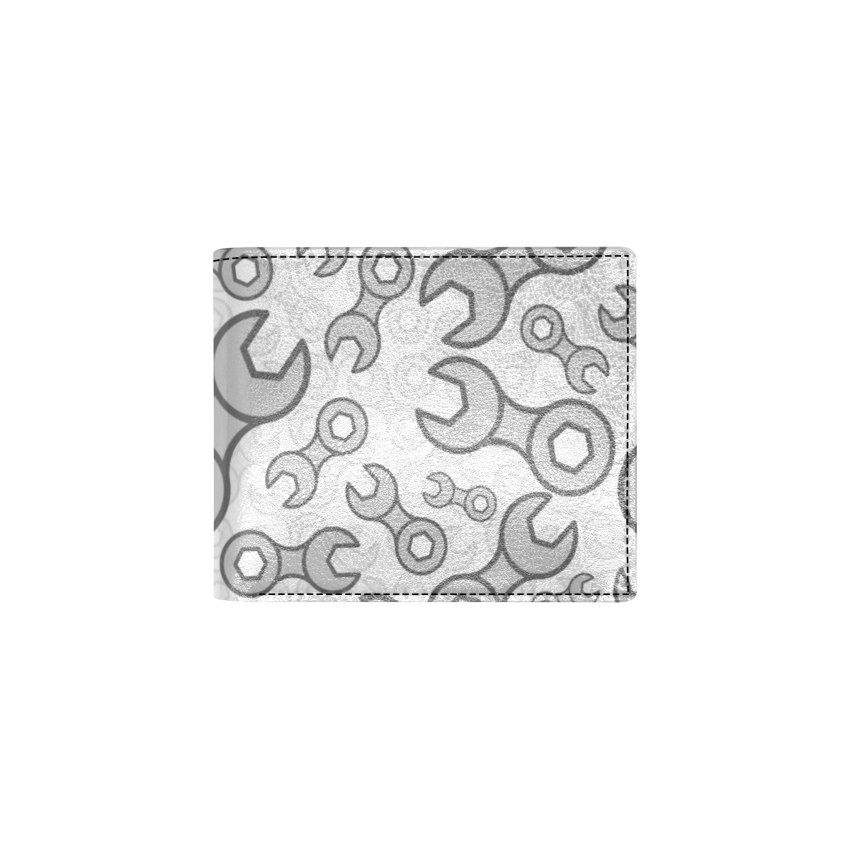 Mechanic Pattern Print Design 05 Men's ID Card Wallet