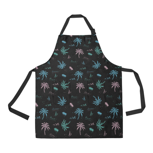 Aloha Hawaii Pattern Print Design 03 Apron with Pocket