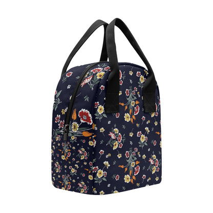 Summer Floral Pattern Print Design SF01 Insulated Lunch Bag