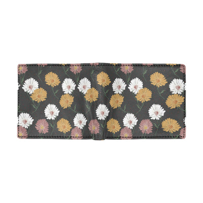 Daisy Pattern Print Design DS04 Men's ID Card Wallet