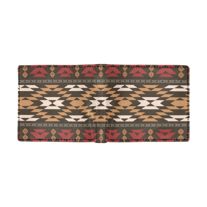 Native Pattern Print Design A02 Men's ID Card Wallet