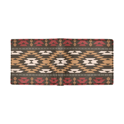 Native Pattern Print Design A02 Men's ID Card Wallet