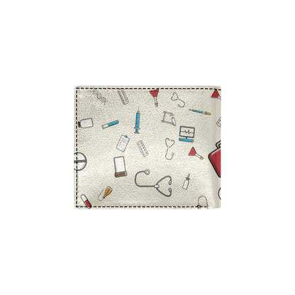 Nurse Pattern Print Design A04 Men's ID Card Wallet