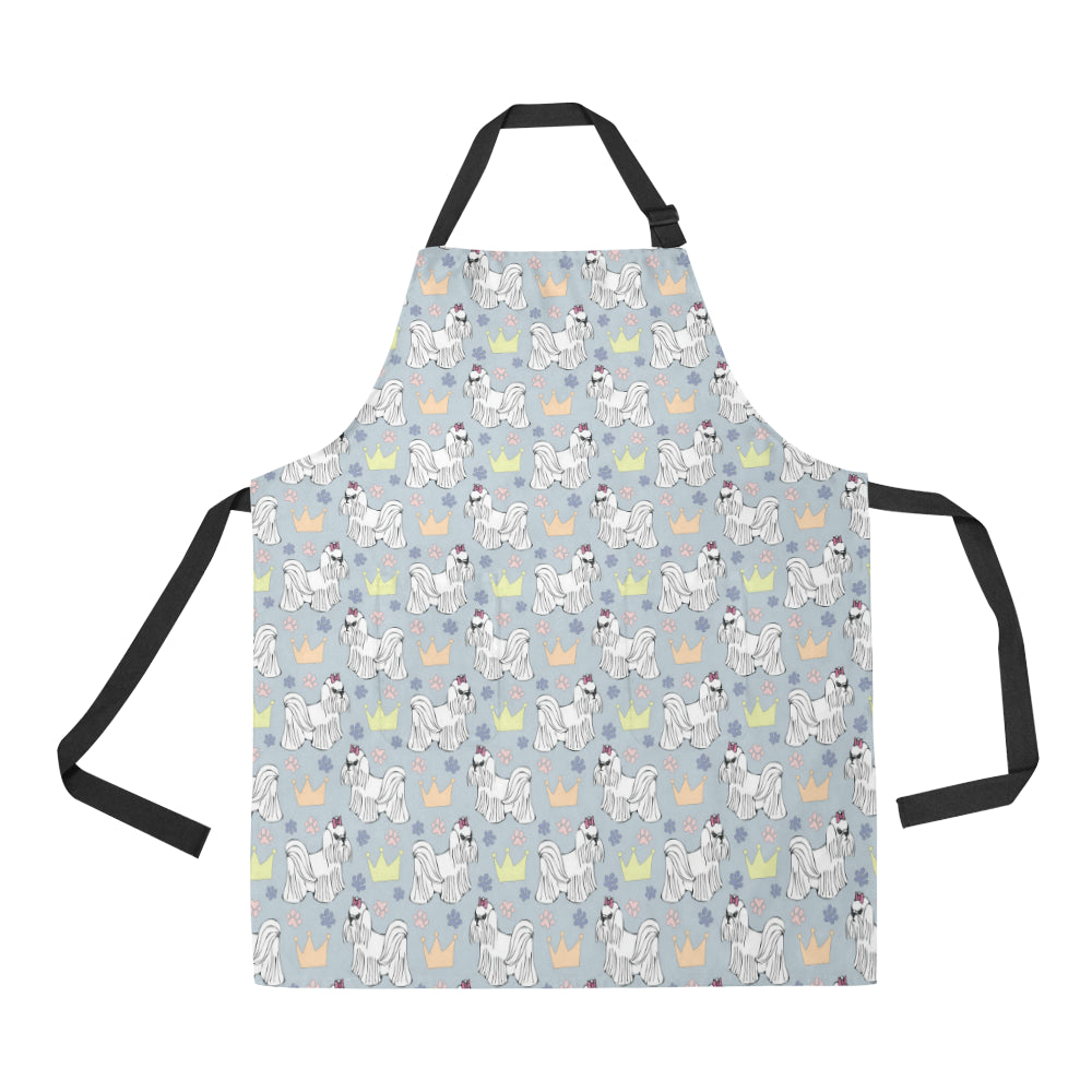 Maltese Pattern Print Design 04 Apron with Pocket