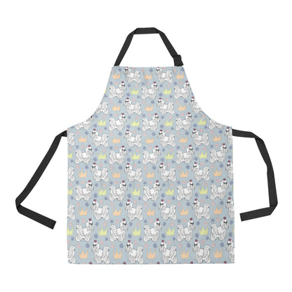 Maltese Pattern Print Design 04 Apron with Pocket
