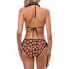 Red Hibiscus Pattern Print Design HB022 Bikini