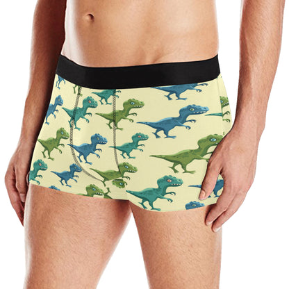 T Rex Pattern Print Design A04 Men's Boxer Briefs