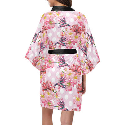 Bird Of Paradise Pattern Print Design BOP011 Women Kimono Robe