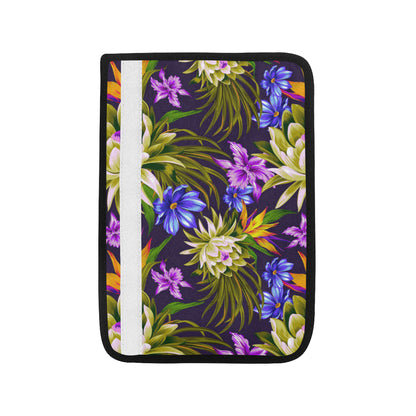 Water Lily Pattern Print Design WL08 Car Seat Belt Cover