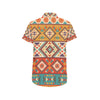 Navajo Pattern Print Design A01 Men's Short Sleeve Button Up Shirt