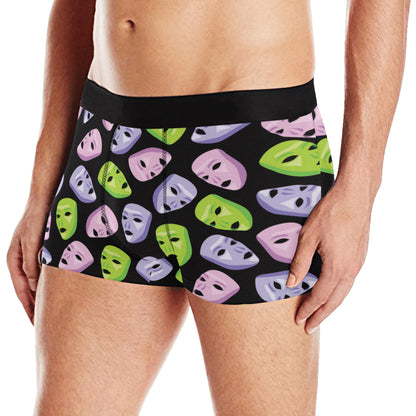 Acting Mask Pattern Print Design 04 Men's Boxer Briefs