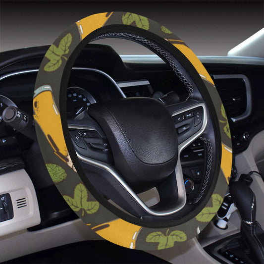 Beer Iris Pattern Print Design 02 Steering Wheel Cover with Elastic Edge
