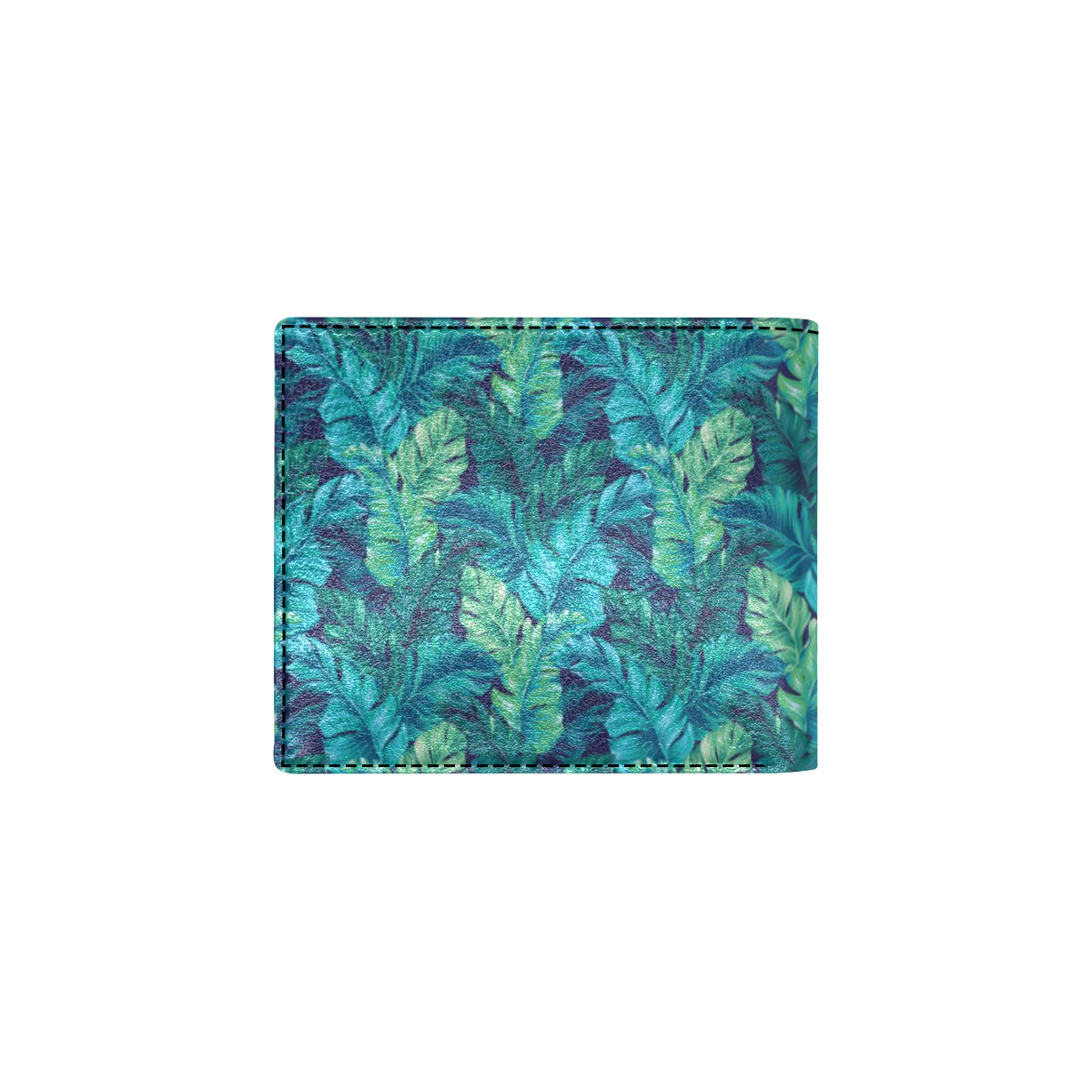 Banana Leaf Pattern Print Design 06 Men's ID Card Wallet