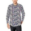 Bird Of Paradise Pattern Print Design 03 Men's Long Sleeve Shirt