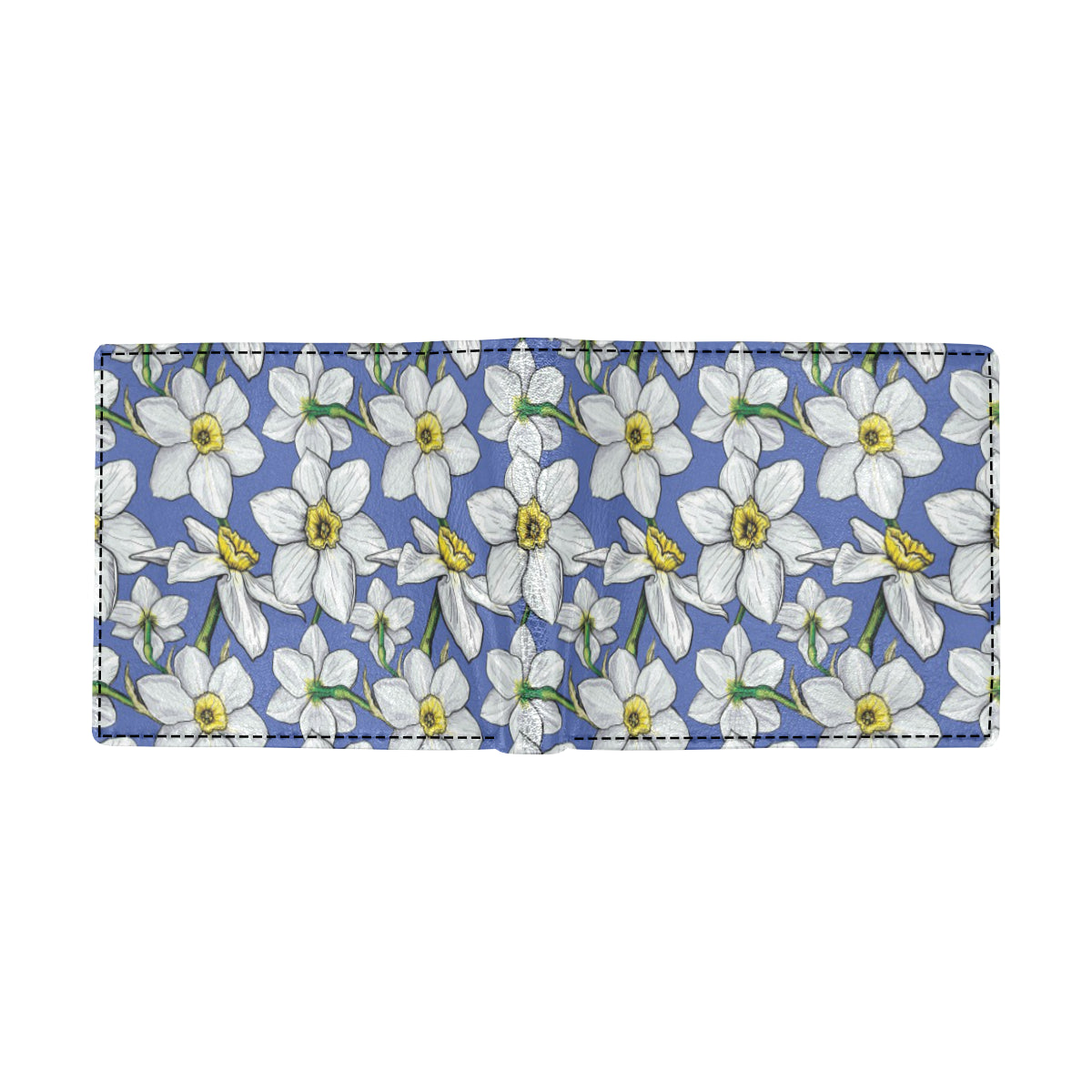 Daffodils Pattern Print Design DF08 Men's ID Card Wallet