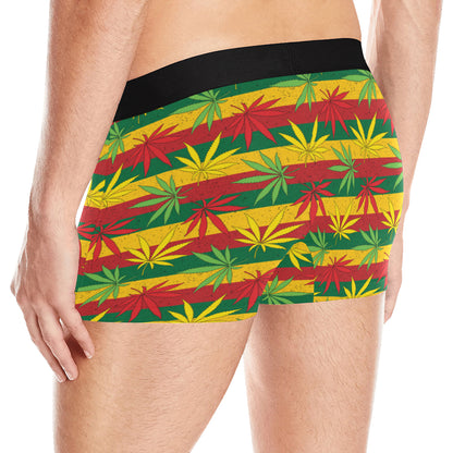 Rasta Pattern Print Design A03 Men's Boxer Briefs
