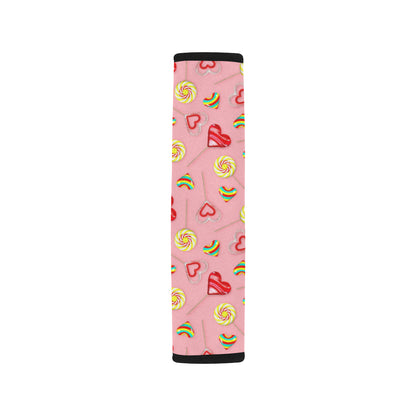 Lollipop Pattern Print Design LL05 Car Seat Belt Cover