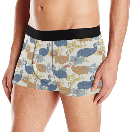 Guinea Fowl Pattern Print Design 01 Men's Boxer Briefs