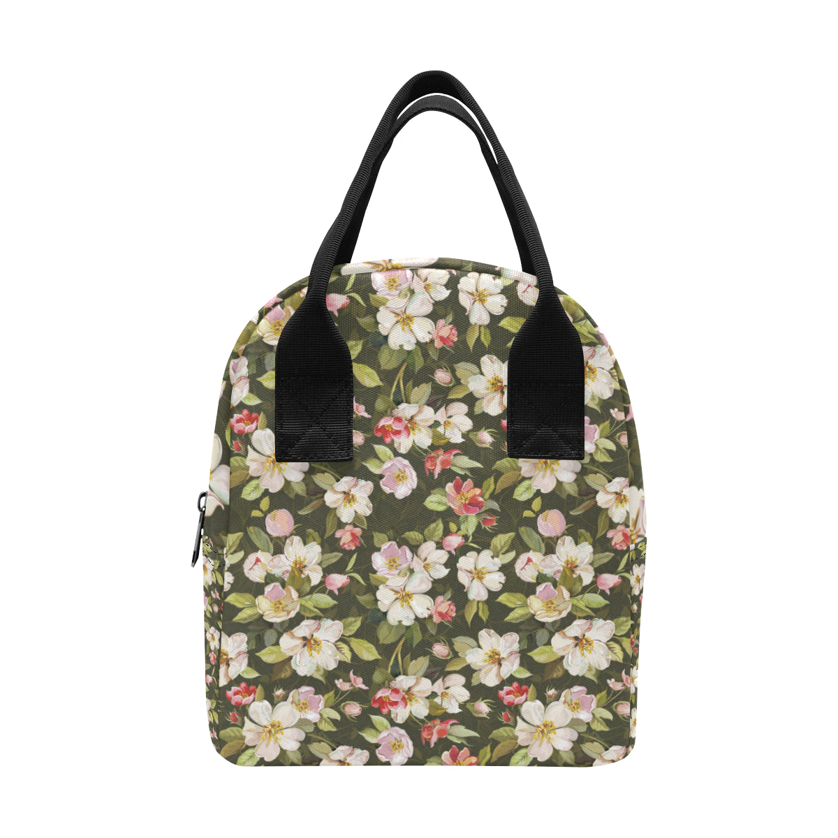 Apple blossom Pattern Print Design AB01 Insulated Lunch Bag