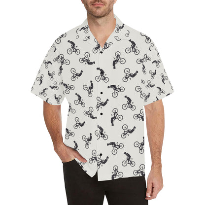 Mountain bike Pattern Print Design 01 Men's Hawaiian Shirt