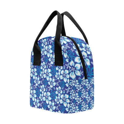 Hibiscus Pattern Print Design HB04 Insulated Lunch Bag