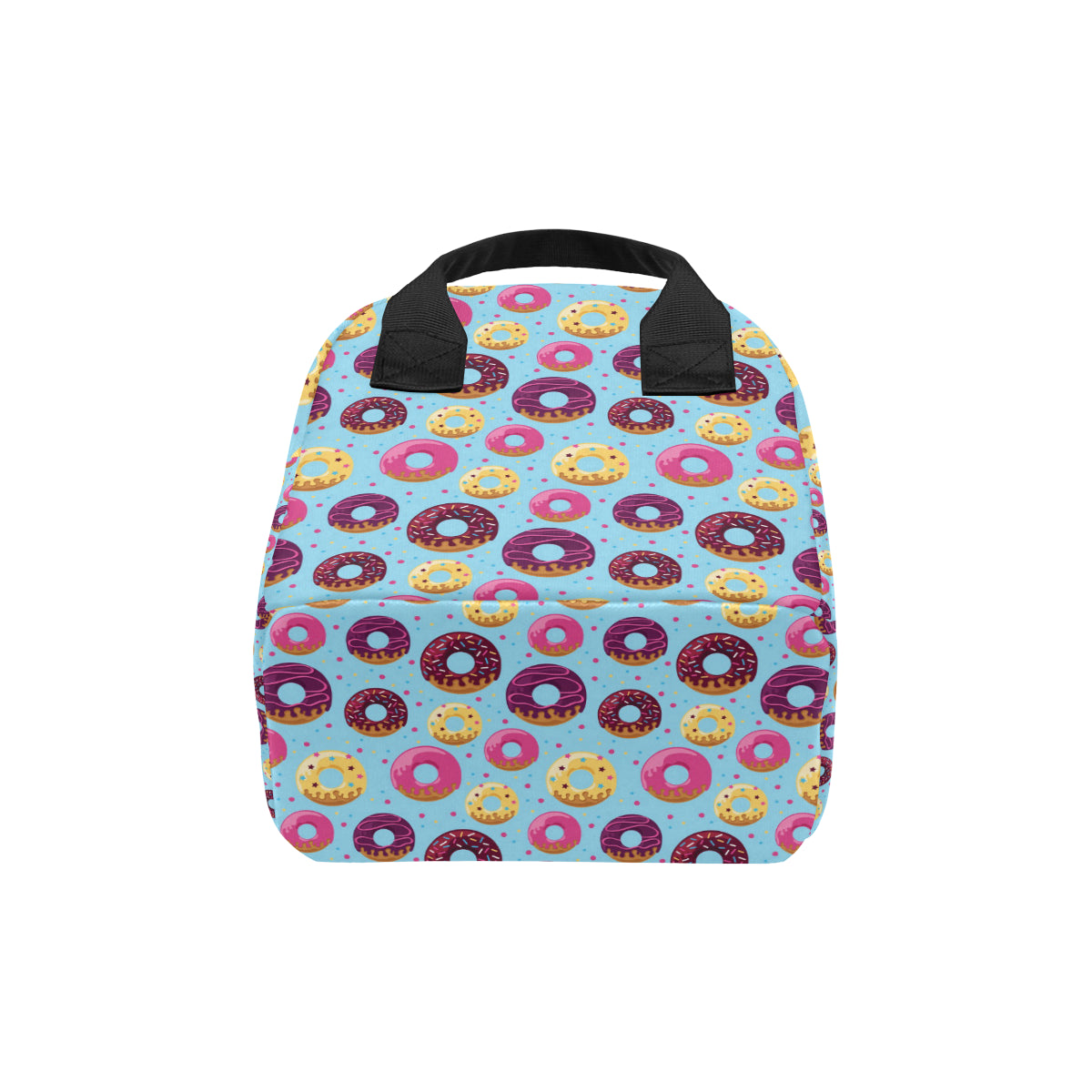 Donut Pattern Print Design DN07 Insulated Lunch Bag