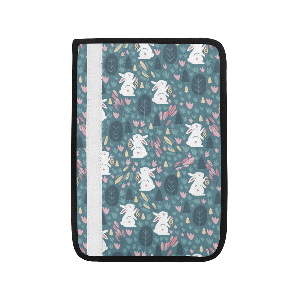 Rabbit Pattern Print Design RB013 Car Seat Belt Cover