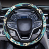 Surf Wave Pattern Steering Wheel Cover with Elastic Edge
