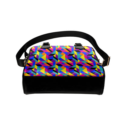 90s Colorful Pattern Print Design 1 Shoulder Handbag