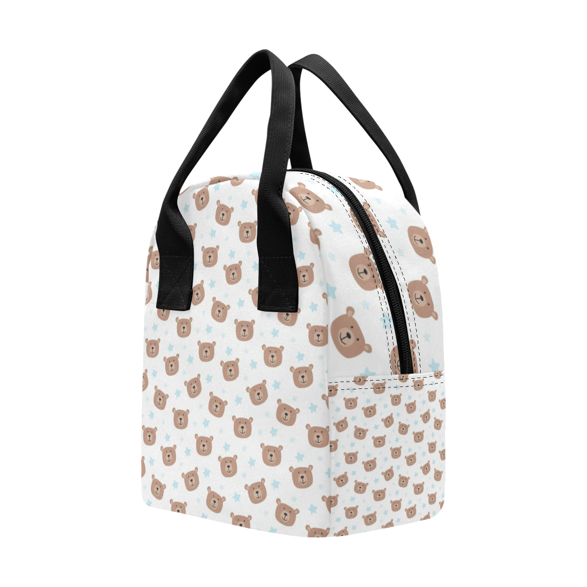 Bear Pattern Print Design BE02 Insulated Lunch Bag