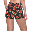 Watermelon Pattern Print Design WM09 Yoga Shorts