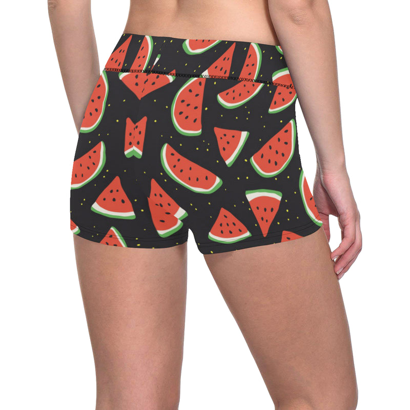 Watermelon Pattern Print Design WM09 Yoga Shorts