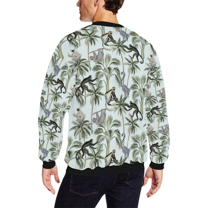 Rainforest Pattern Print Design RF04 Men Long Sleeve Sweatshirt