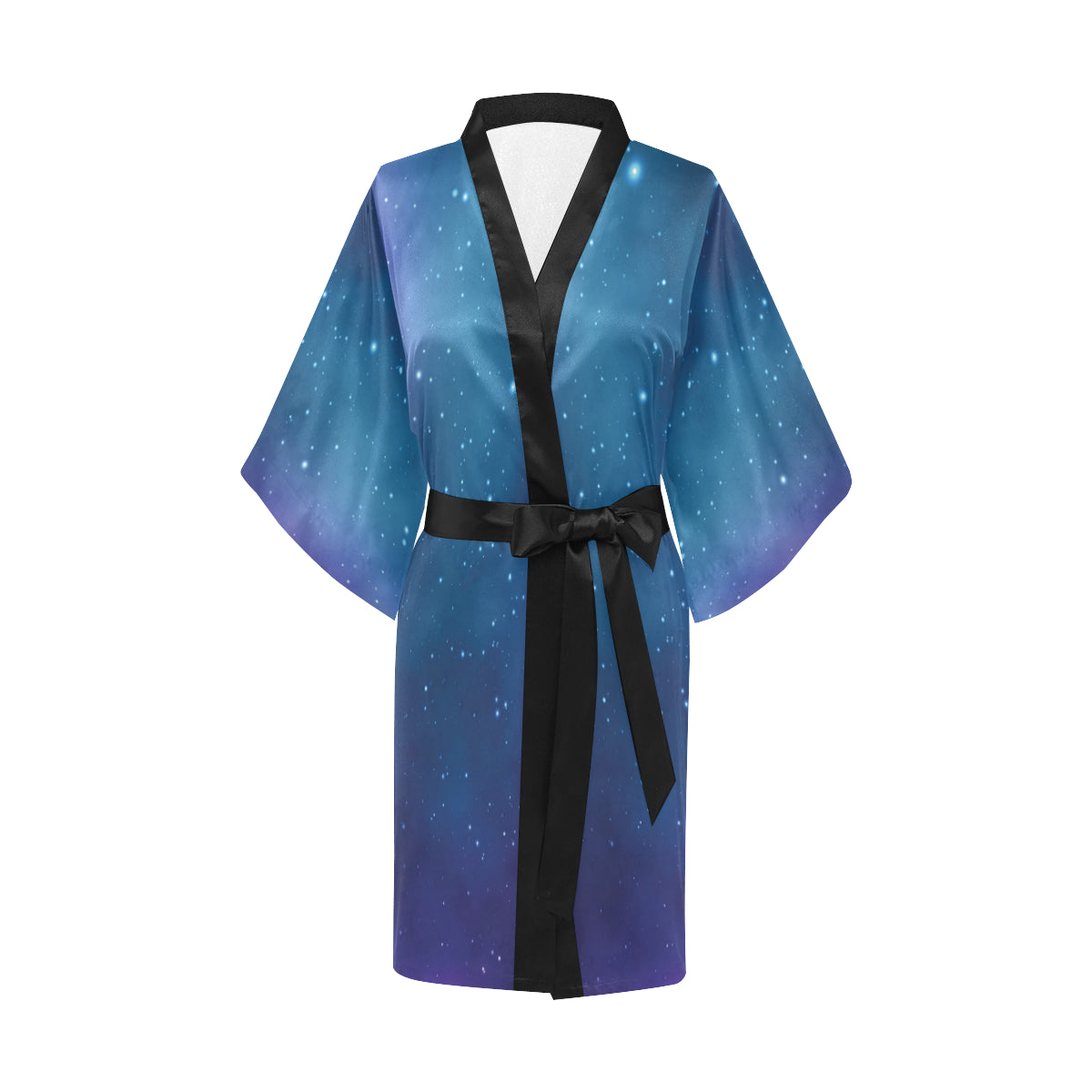 Nebula Pattern Print Design A01 Women's Short Kimono