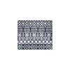 Blue White Tribal Aztec Men's ID Card Wallet