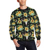 Sunflower Pattern Print Design SF08 Men Long Sleeve Sweatshirt