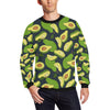 Avocado Pattern Print Design AC013 Men Long Sleeve Sweatshirt