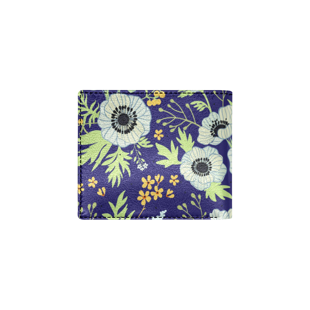 Anemone Pattern Print Design AM06 Men's ID Card Wallet