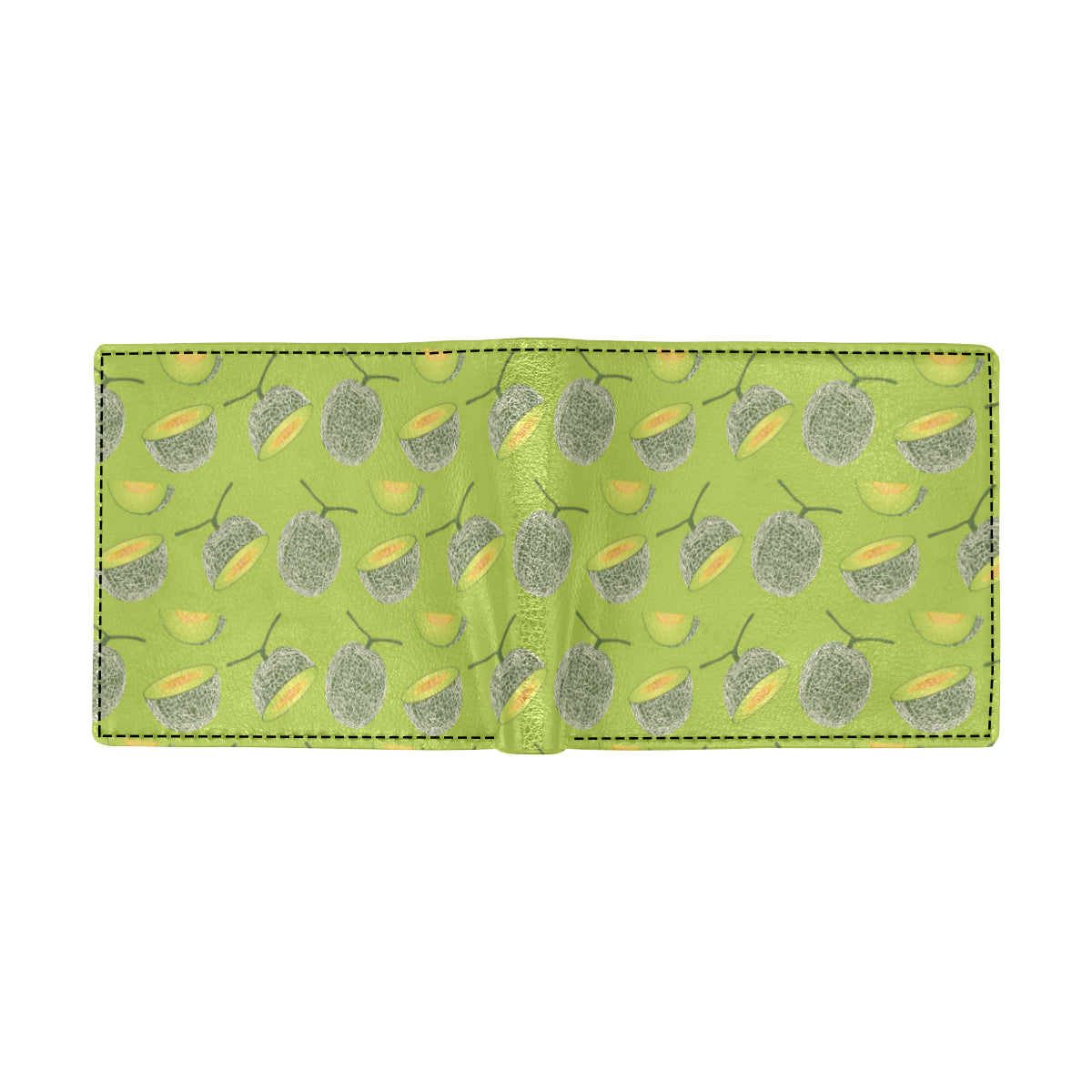 Cantaloupe Pattern Print Design 03 Men's ID Card Wallet